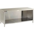 Aero Aero Manufacturing Co. 304 Stainless Premium Flat Top Cabinet, Enclosed Base, 48"W x 24"D 2TSO-2448